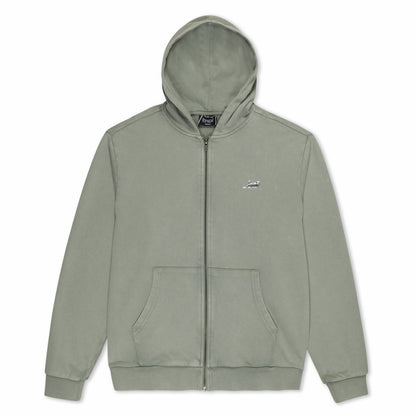 Castanza Zip Up Hoodie (Sage Vintage Wash) - Ripndip