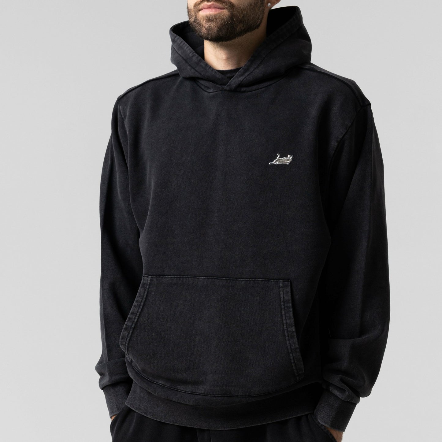 Castanza Hoodie (Black Vintage Wash) - Ripndip