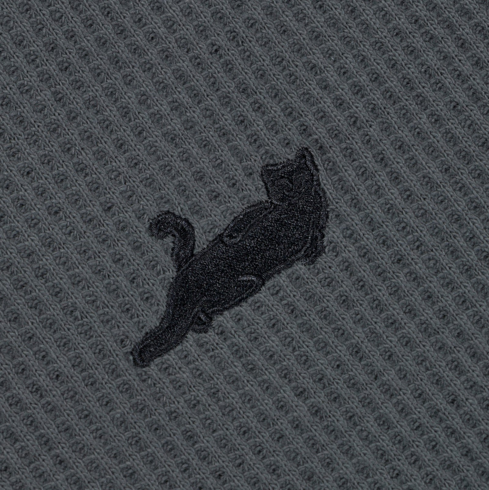 Castanza Waffle Knit Zip Up Hoodie (Charcoal) - Ripndip