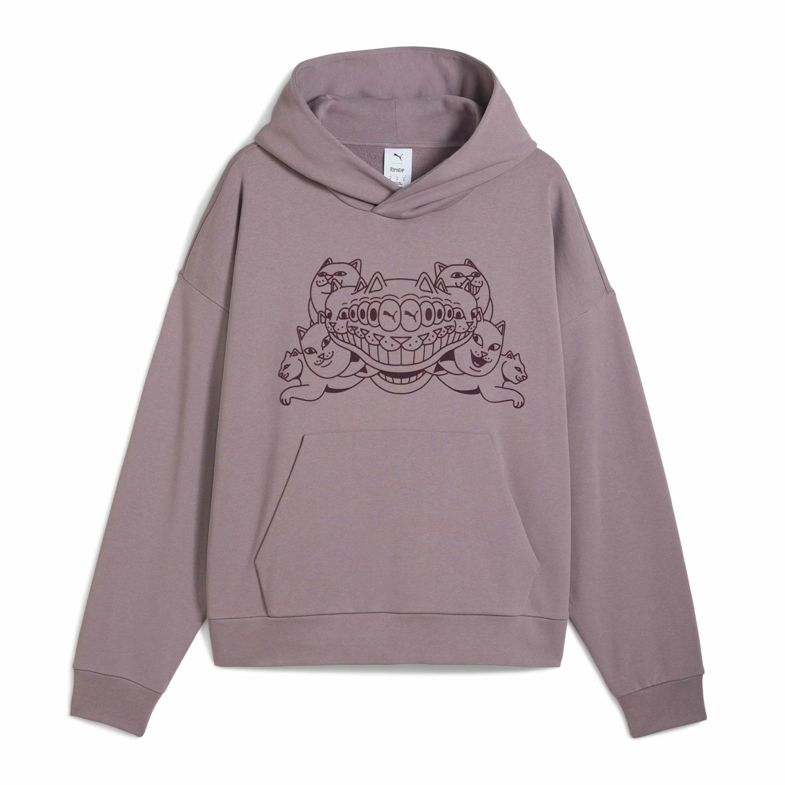PUMA X RIPNDIP Boxy Graphic Hoodie (Plum Jam) - Ripndip