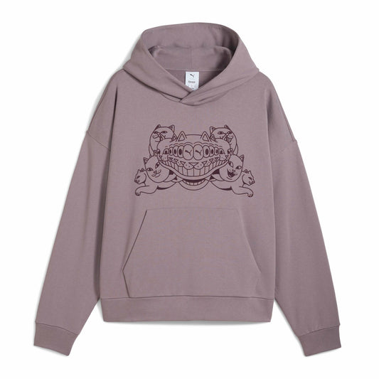 PUMA X RIPNDIP Boxy Graphic Hoodie (Plum Jam) - Ripndip