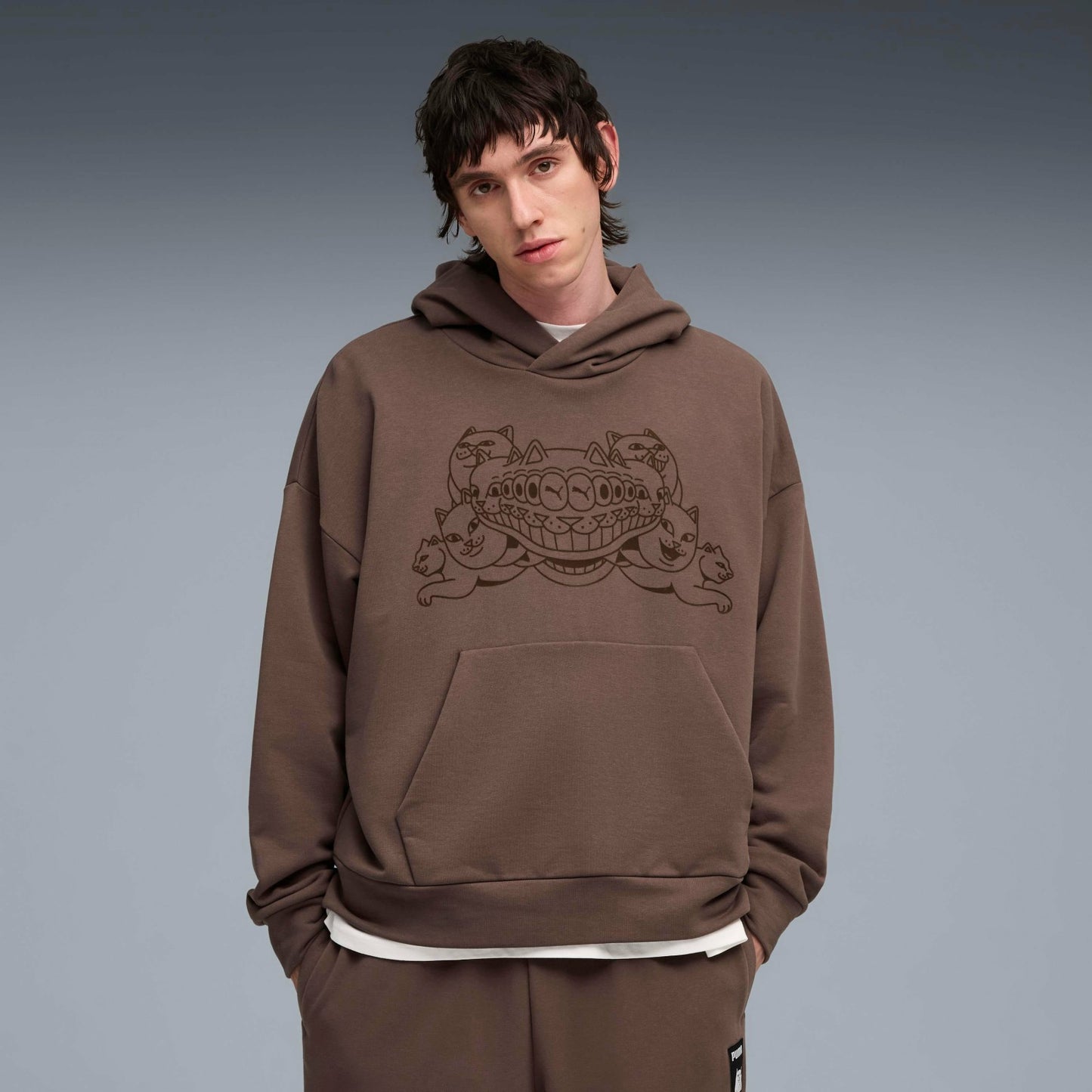 PUMA X RIPNDIP Boxy Graphic Hoodie (Flat Bronze) - Ripndip