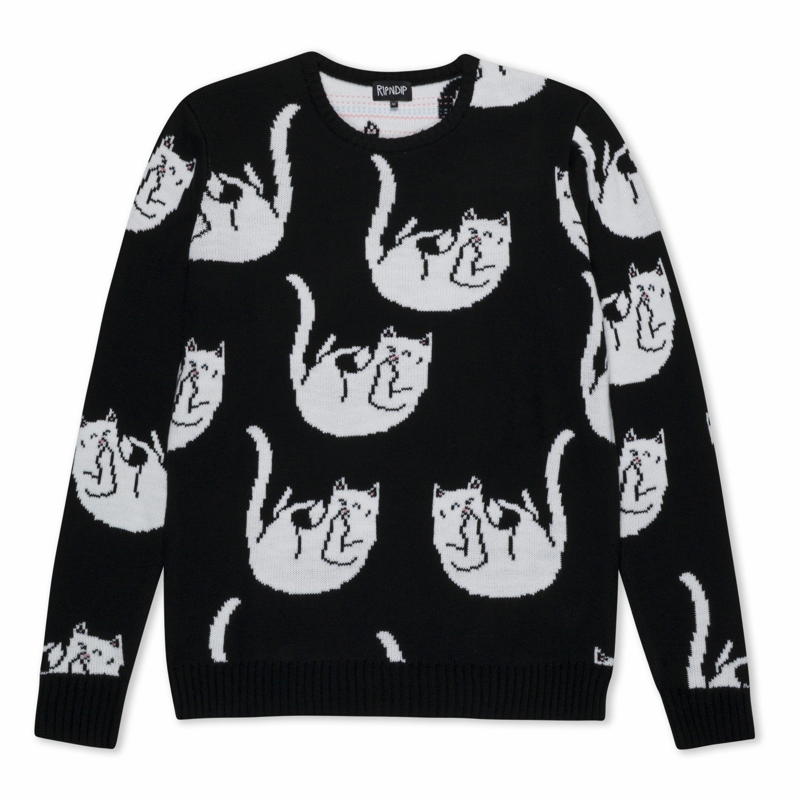 Falling For Nermal Knit Sweater (Black) - Ripndip