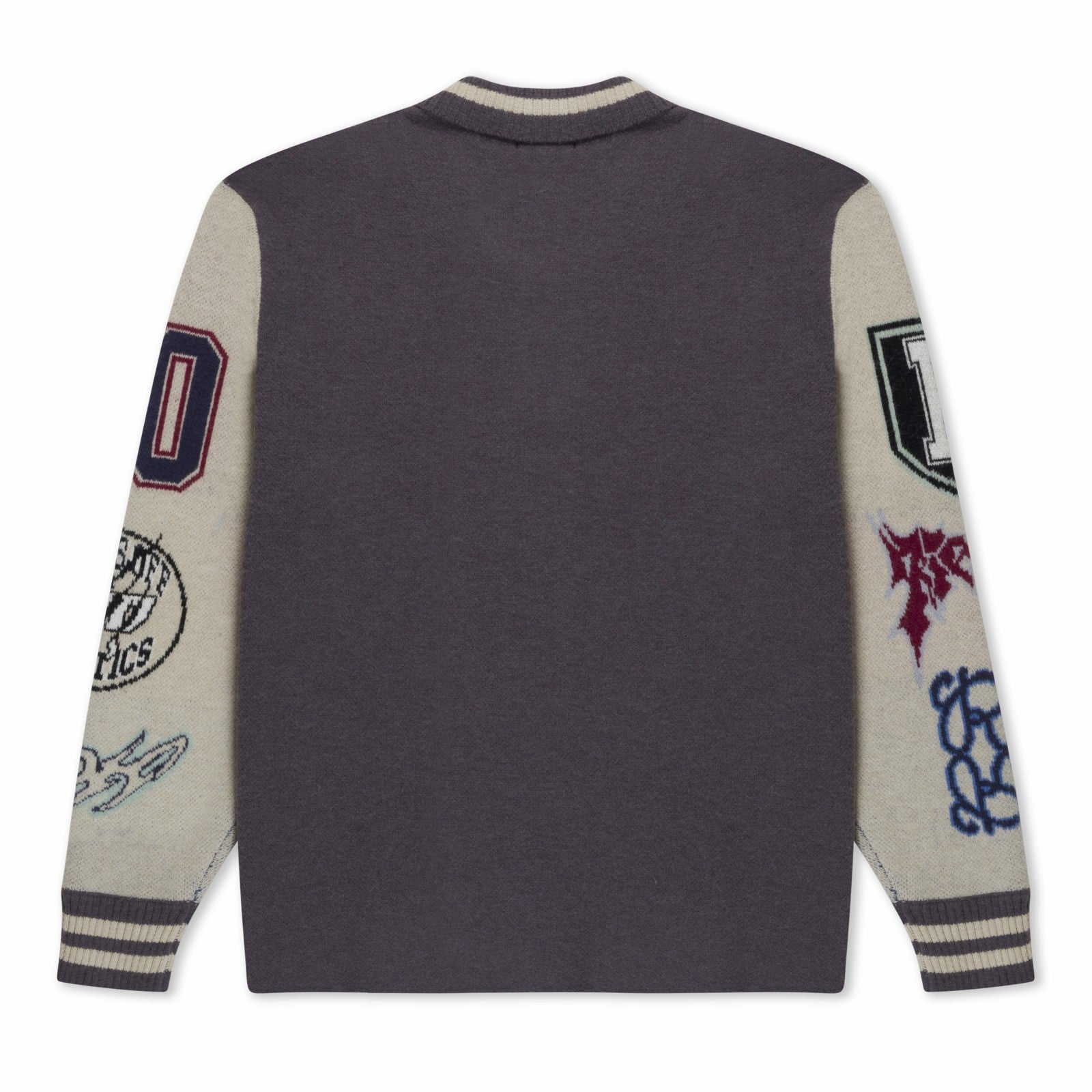 Run It Up Knit Sweater (Charoal / Cream) - Ripndip