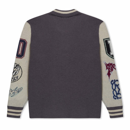 Run It Up Knit Sweater (Charoal / Cream) - Ripndip