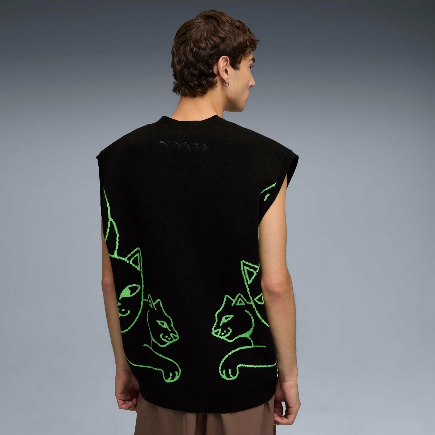 PUMA X RIPNDIP Knitted Vest (Puma Black) - Ripndip