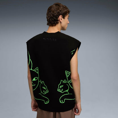 PUMA X RIPNDIP Knitted Vest (Puma Black) - Ripndip
