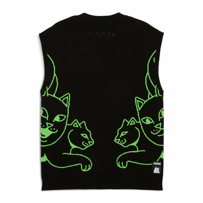 PUMA X RIPNDIP Knitted Vest (Puma Black) - Ripndip