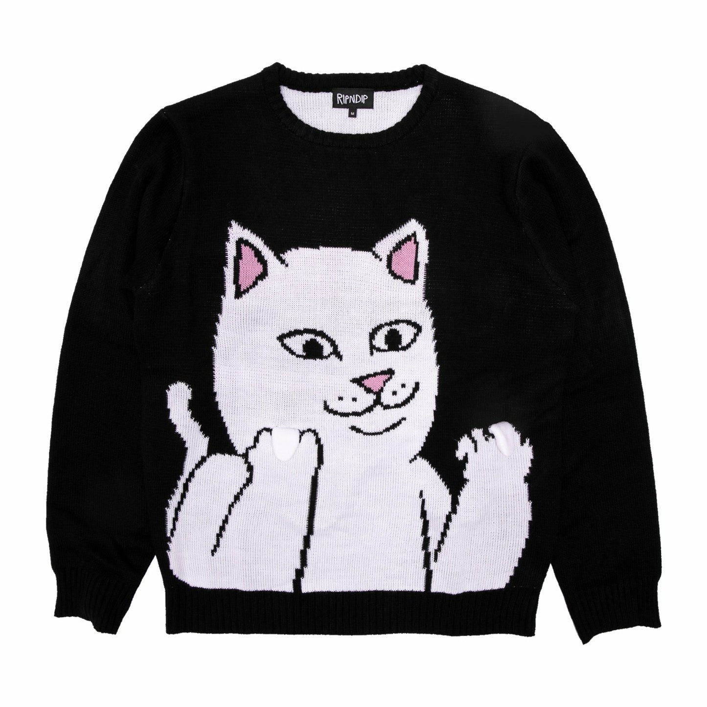 Lord Nermal Flippy Knitty Sweater (Black) - Ripndip