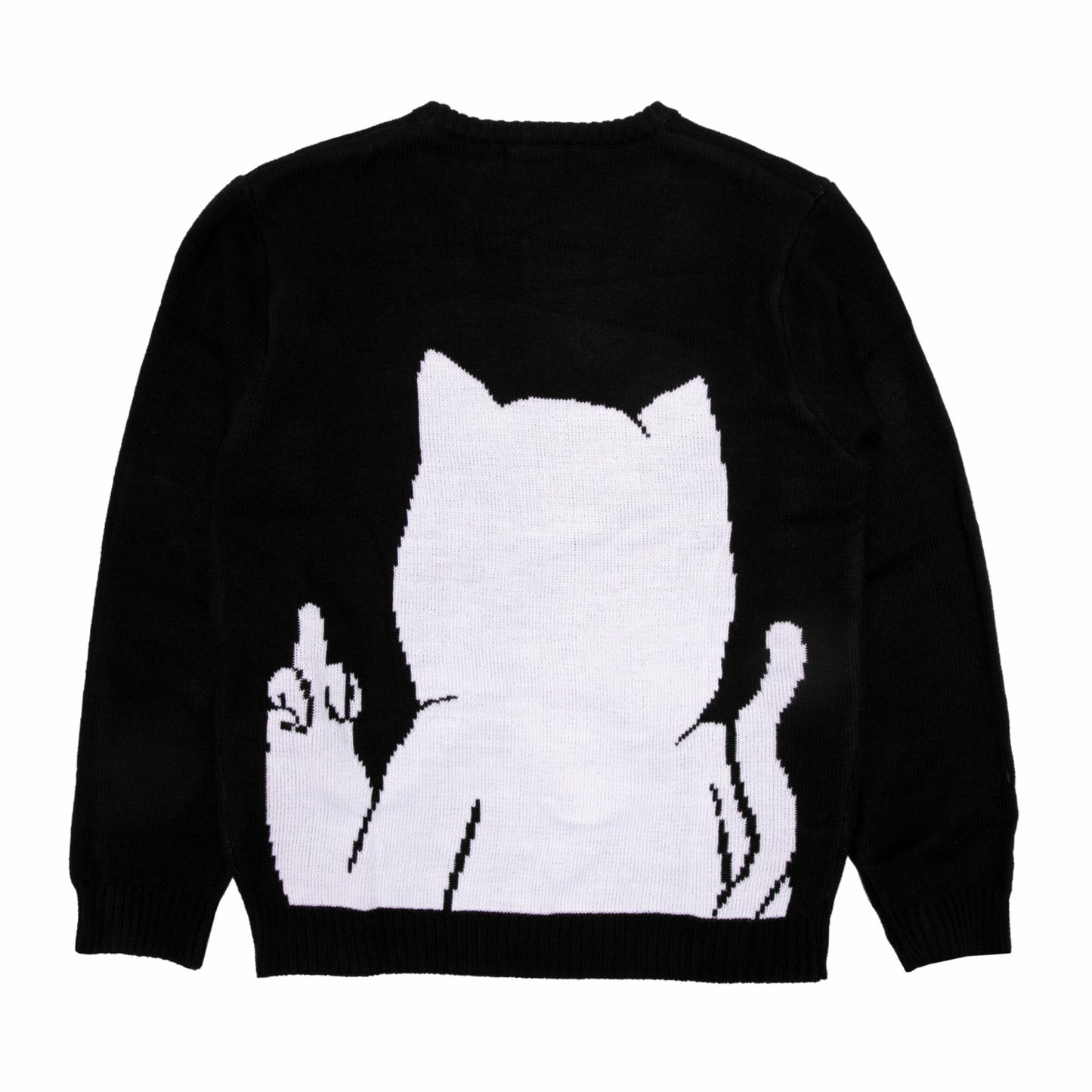 Lord Nermal Flippy Knitty Sweater (Black) - Ripndip