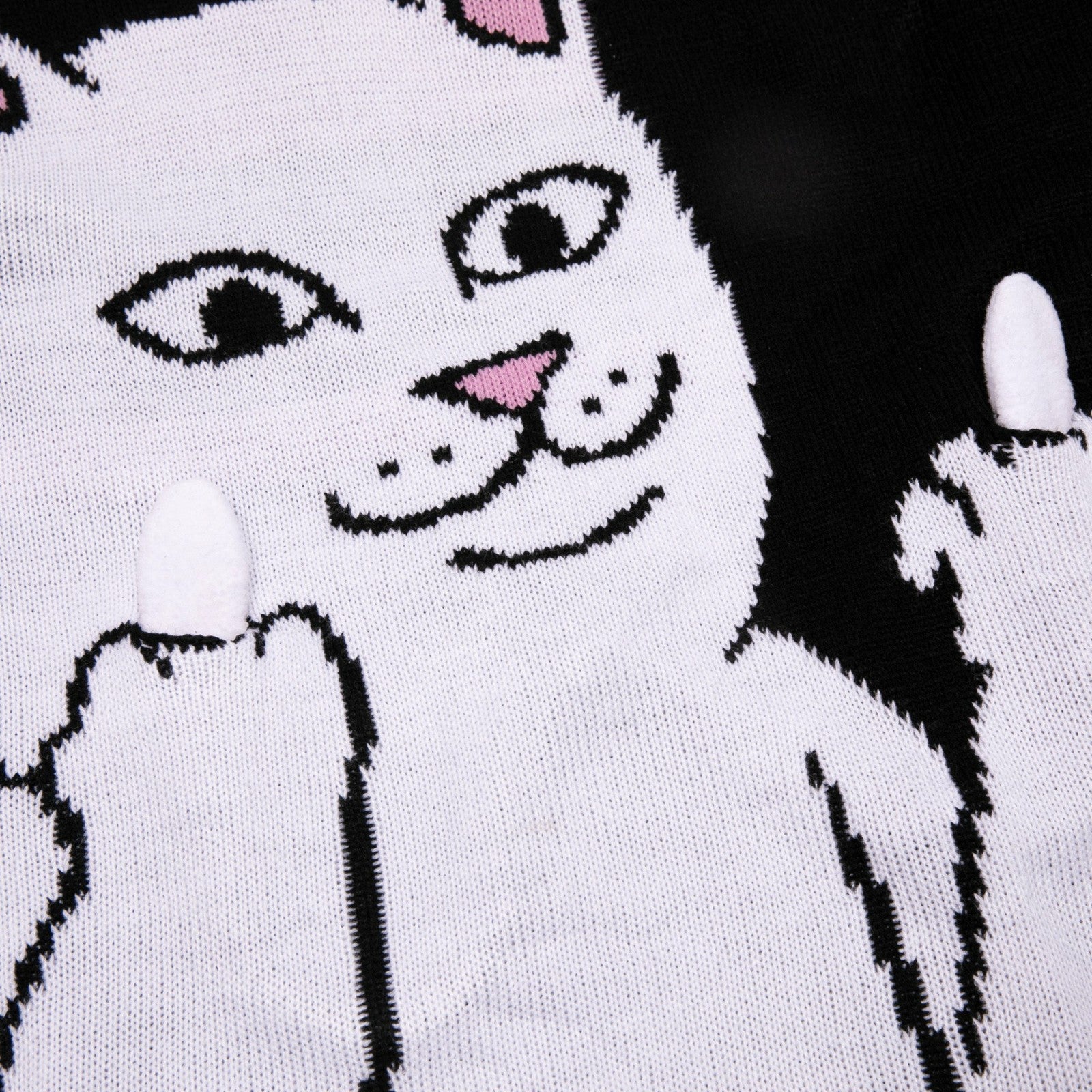 Lord Nermal Flippy Knitty Sweater (Black) - Ripndip