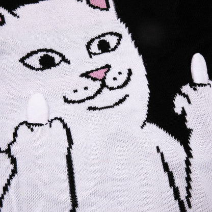 Lord Nermal Flippy Knitty Sweater (Black) - Ripndip