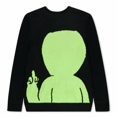 Lord Alien Flippy Knitty Sweater (Black) - Ripndip