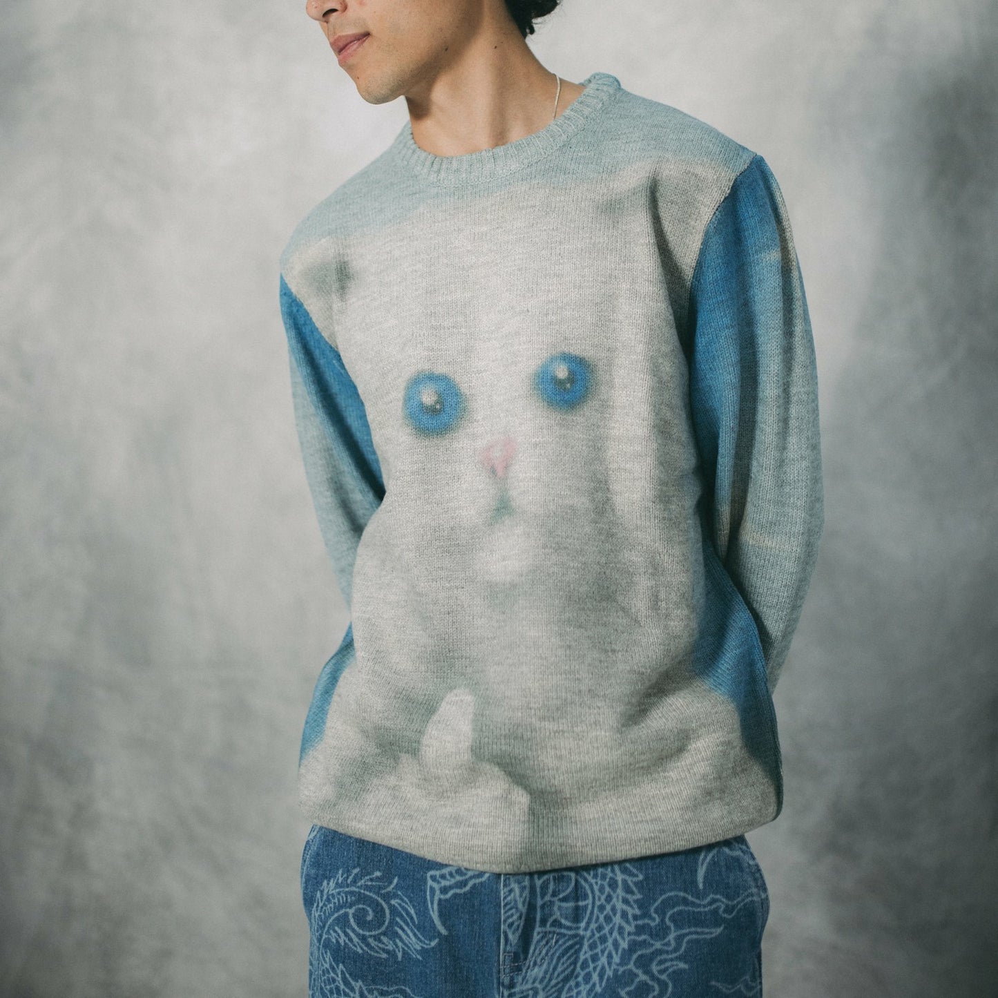 Sprinkles Knit Sweater (Black/Blue) - Ripndip