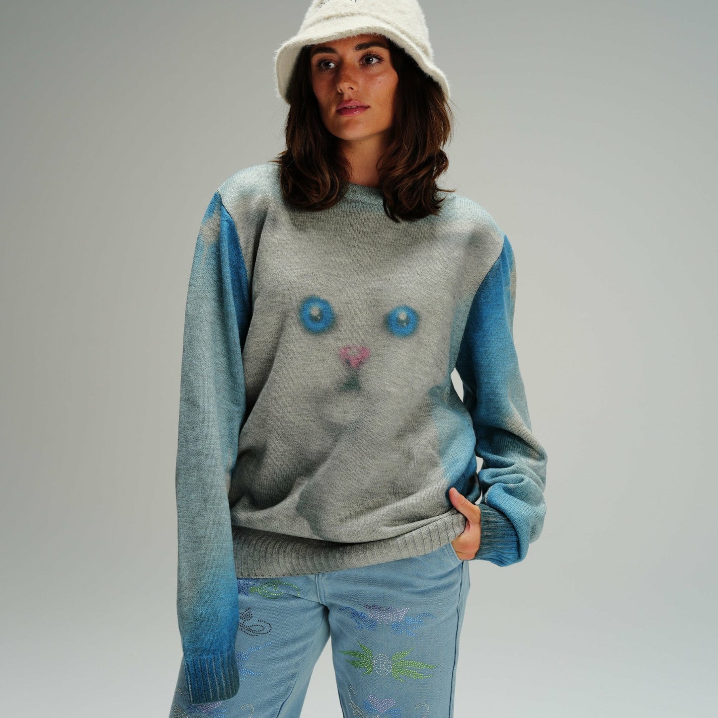 Sprinkles Knit Sweater (Black/Blue) - Ripndip