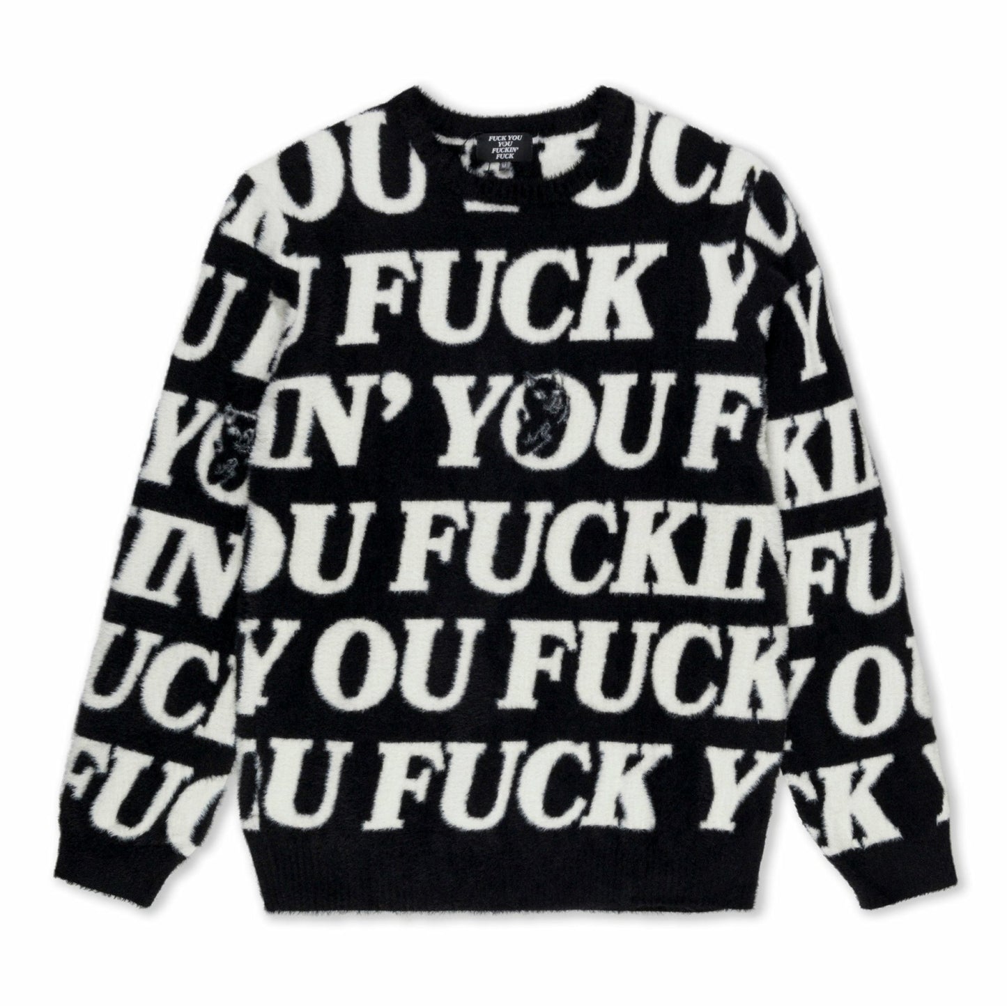 Fuckin Fuck Mohair Sweater (Black) - Ripndip
