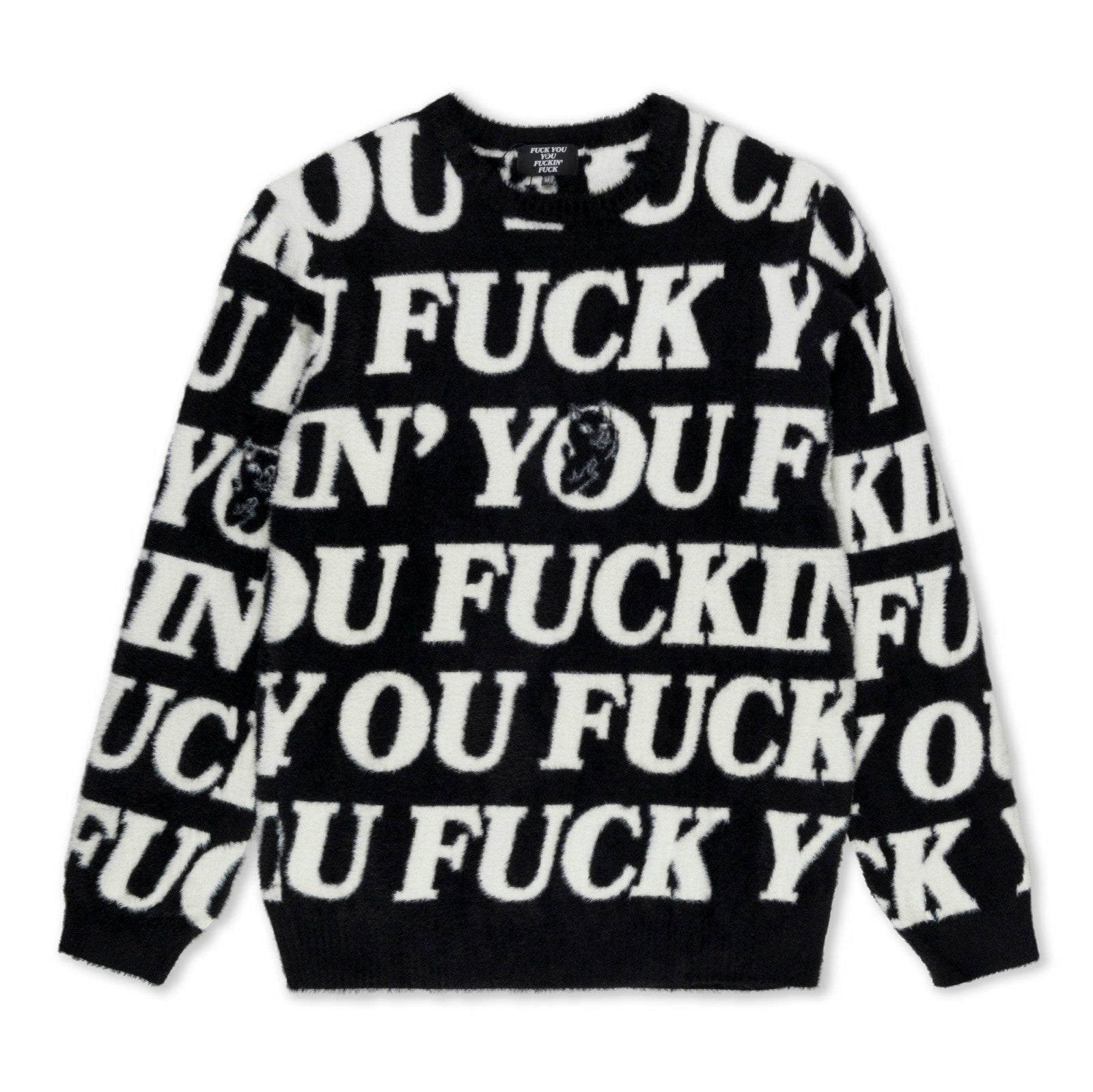 Fuckin Fuck Mohair Sweater (Black) - Ripndip