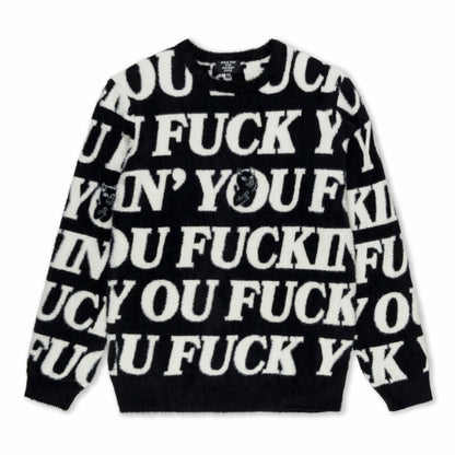 Fuckin Fuck Mohair Sweater (Black) - Ripndip
