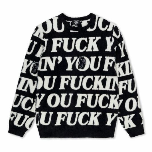 Fuckin Fuck Mohair Sweater (Black) - Ripndip