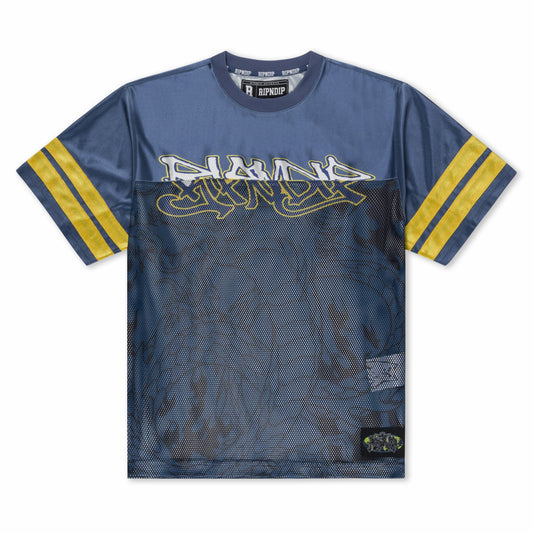 Too Fast Football Jersey (Navy) - Ripndip