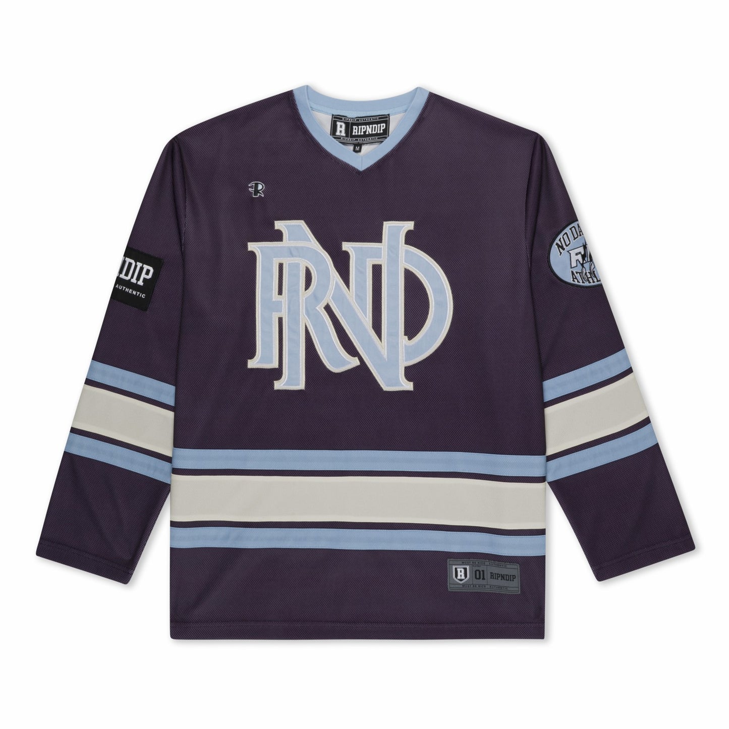No Days Off Hockey Jersey (Plum) - Ripndip