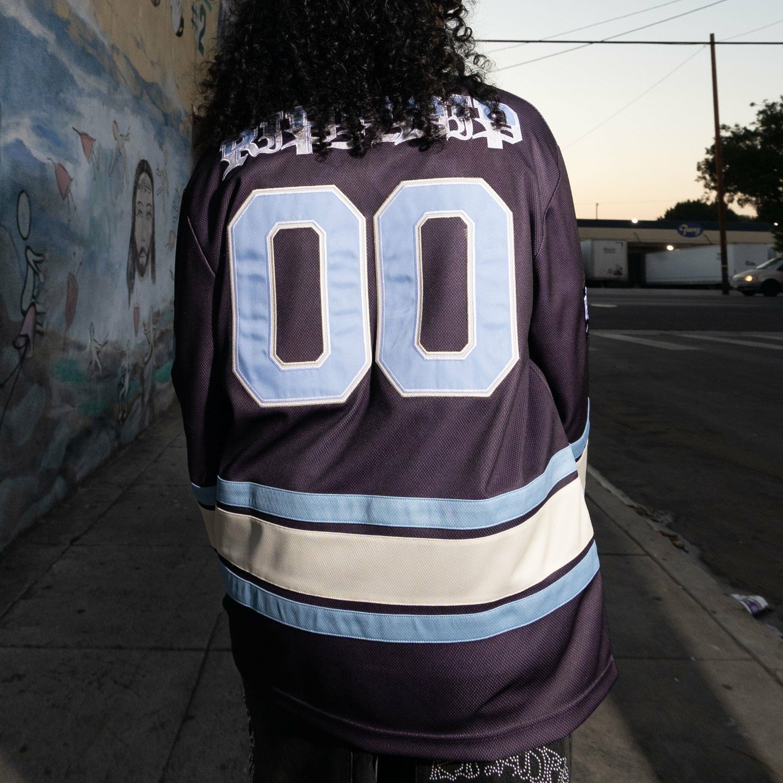 No Days Off Hockey Jersey (Plum) - Ripndip