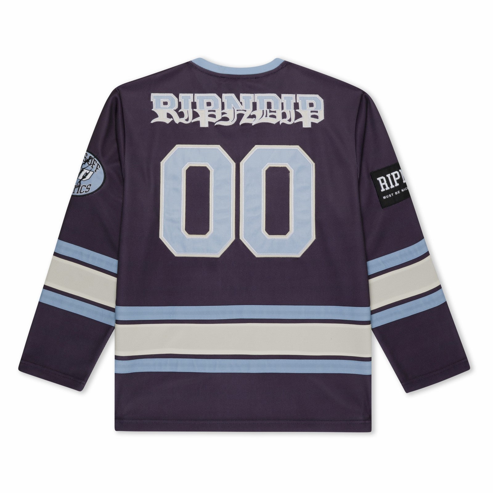 No Days Off Hockey Jersey (Plum) - Ripndip