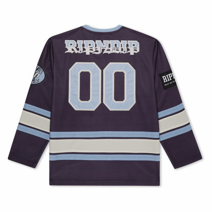 No Days Off Hockey Jersey (Plum) - Ripndip