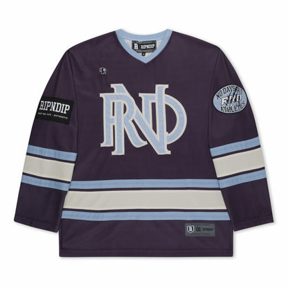 No Days Off Hockey Jersey (Plum) - Ripndip