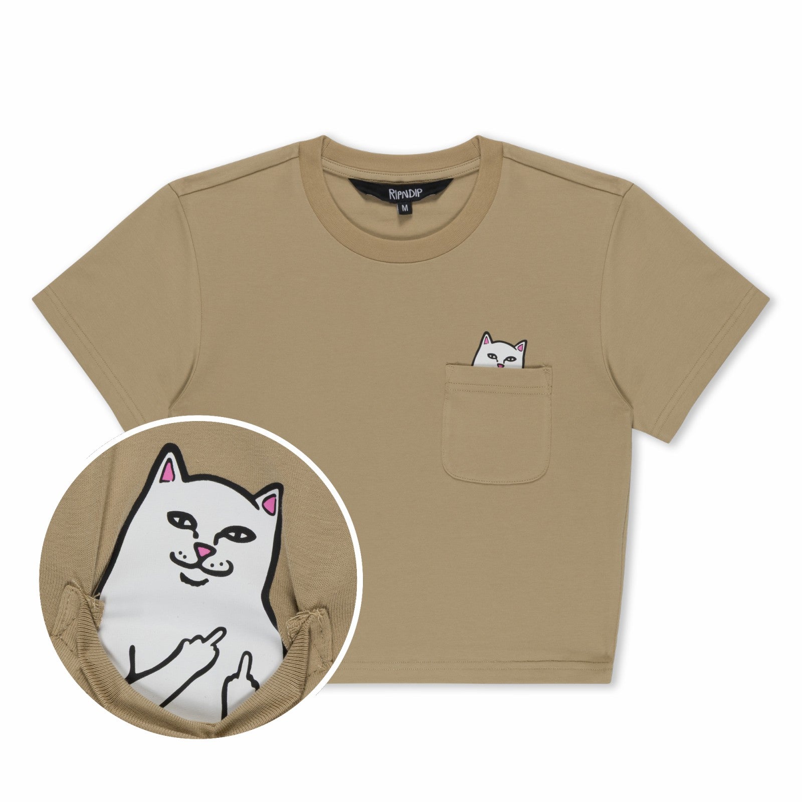 Lord Nermal Cropped Pocket Tee (Tan) - Ripndip