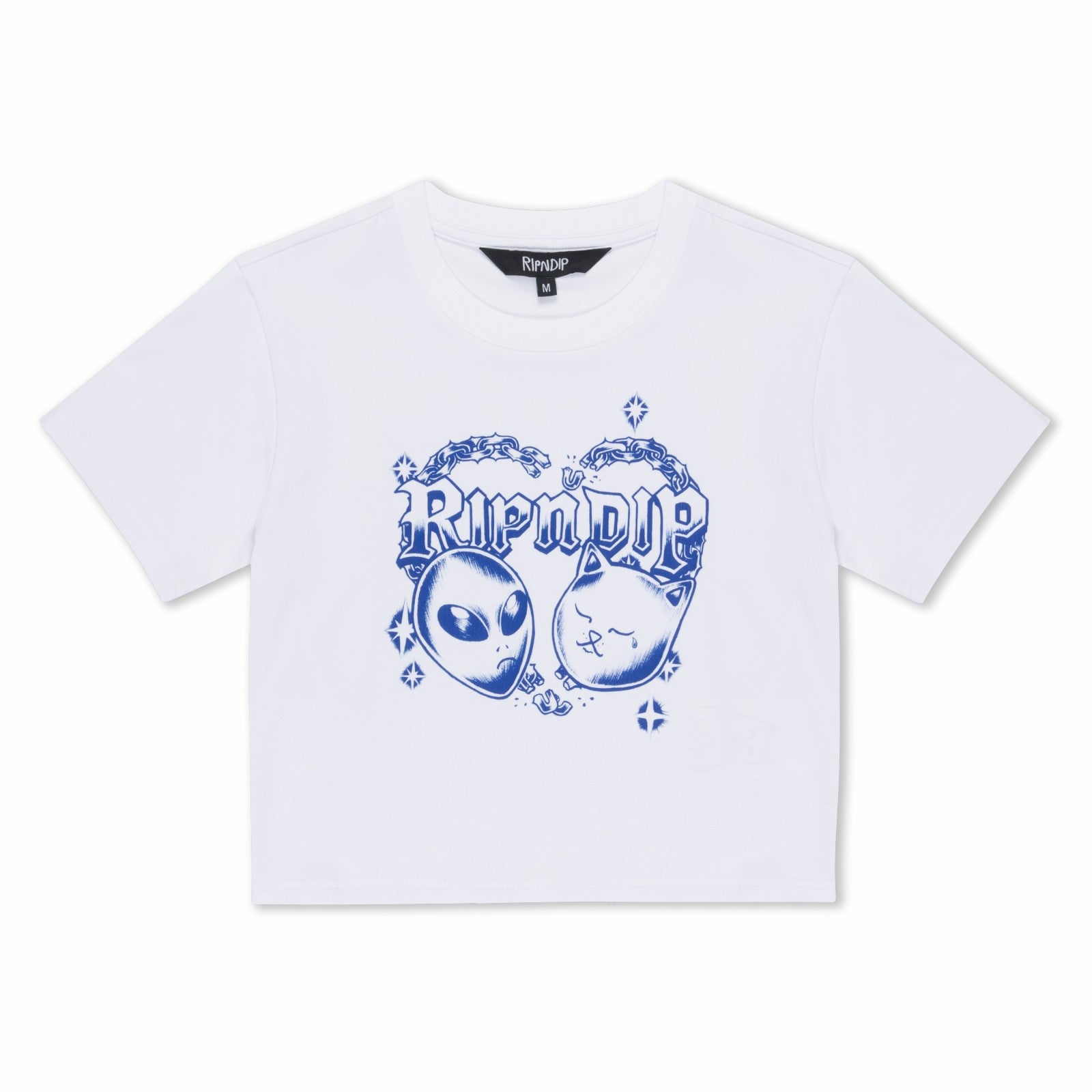 Kali Cropped Baby Tee (White) - Ripndip