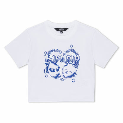 Kali Cropped Baby Tee (White) - Ripndip