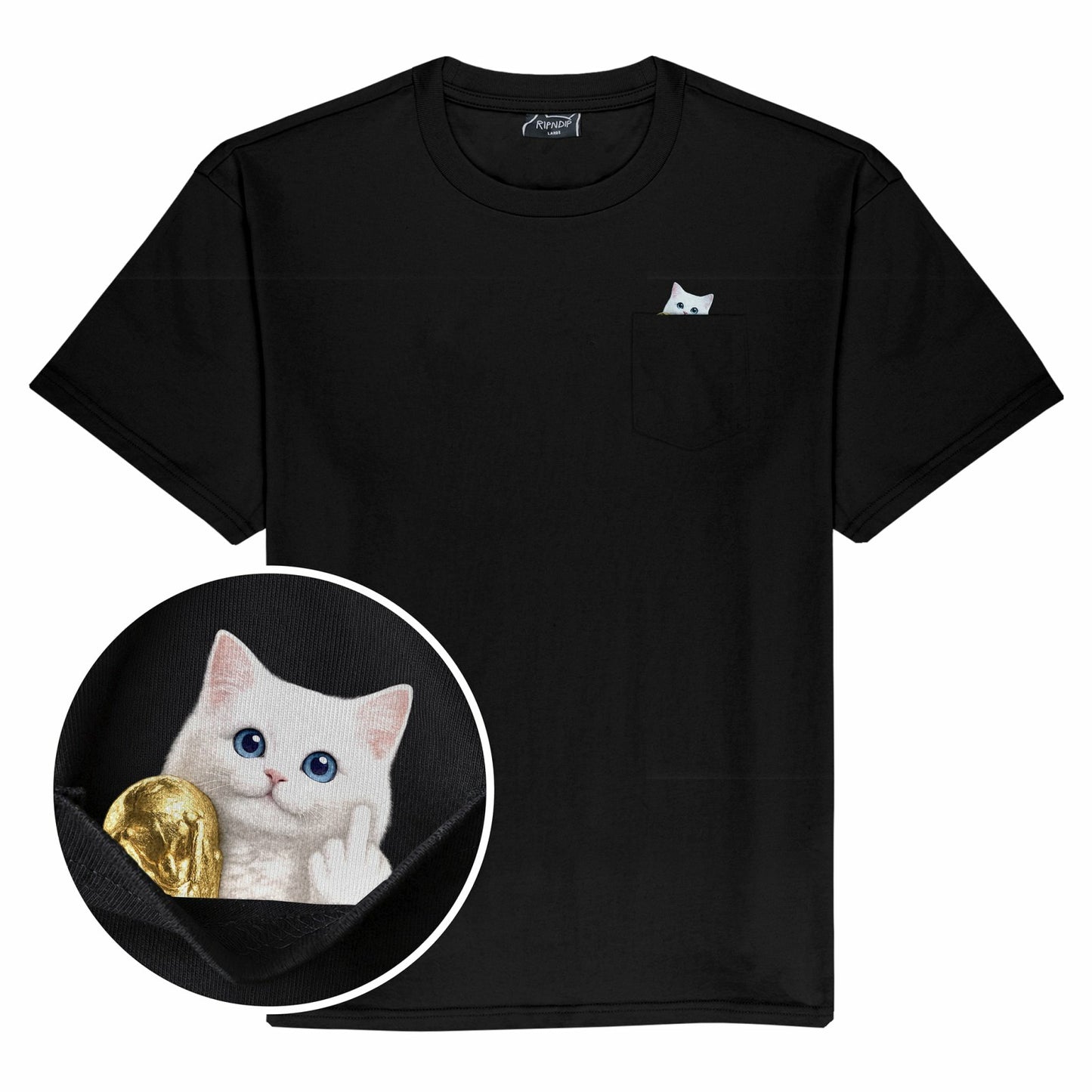 RND Cup Lord Nermal Pocket Tee (Black) - Ripndip