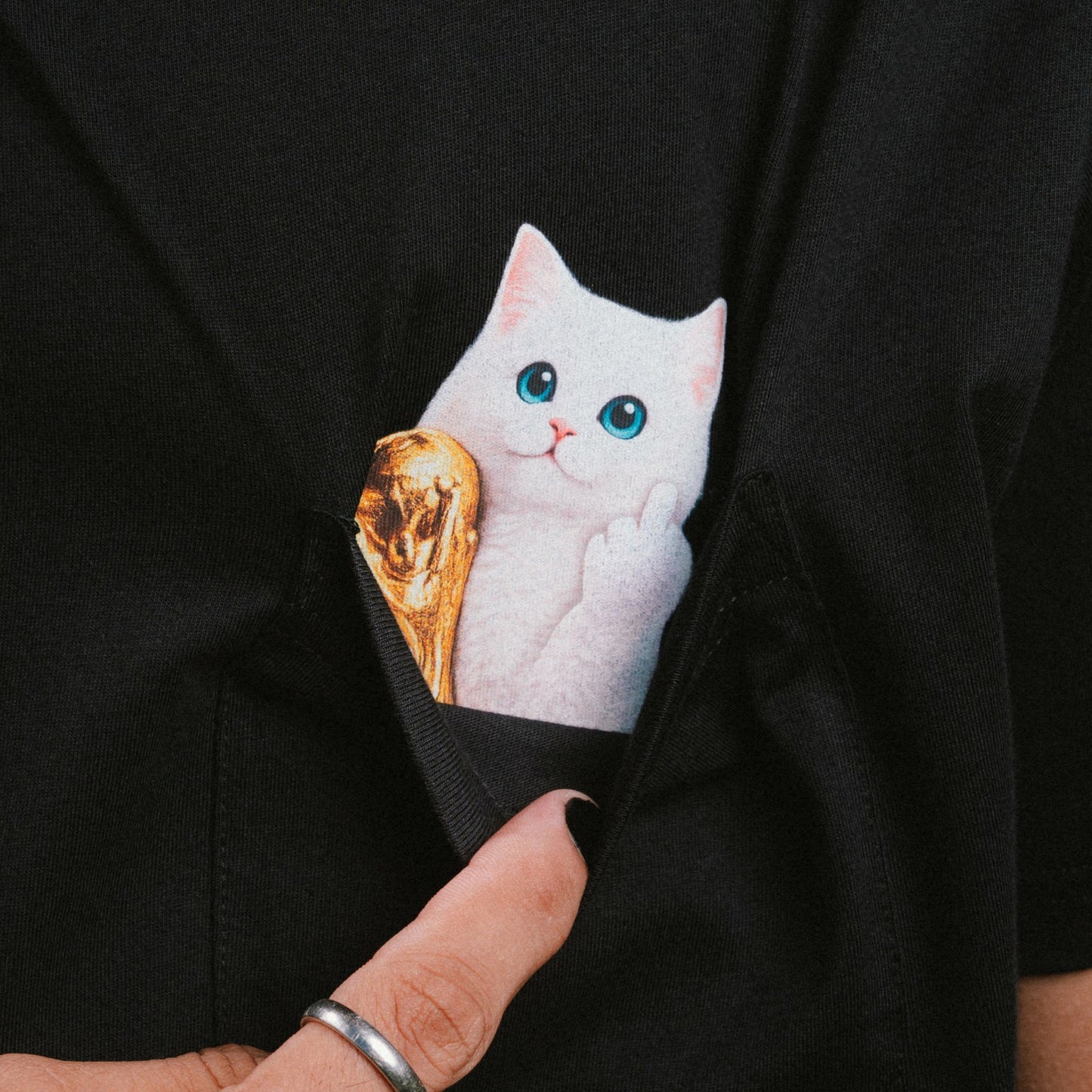RND Cup Lord Nermal Pocket Tee (Black) - Ripndip