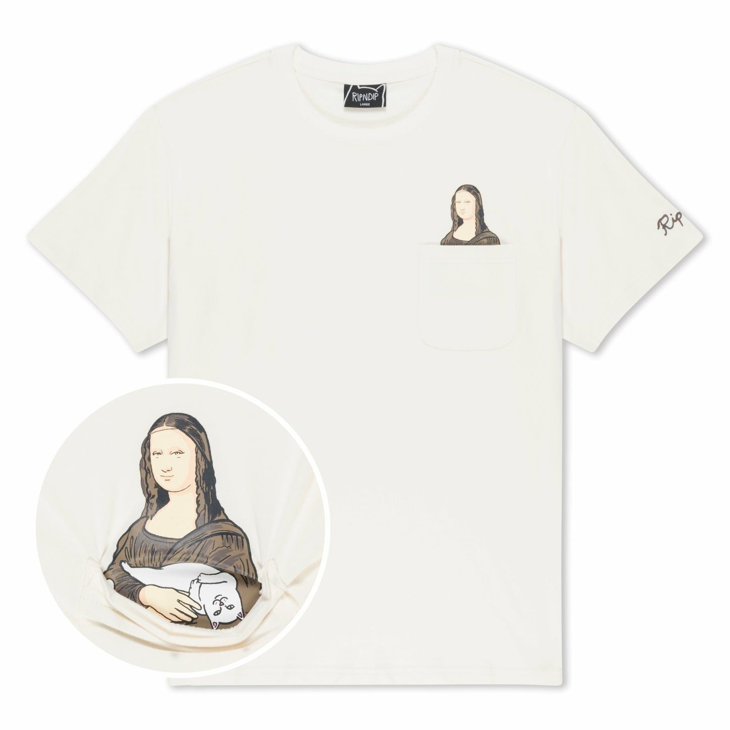 Nermalisa Pocket Tee (Bone) - Ripndip