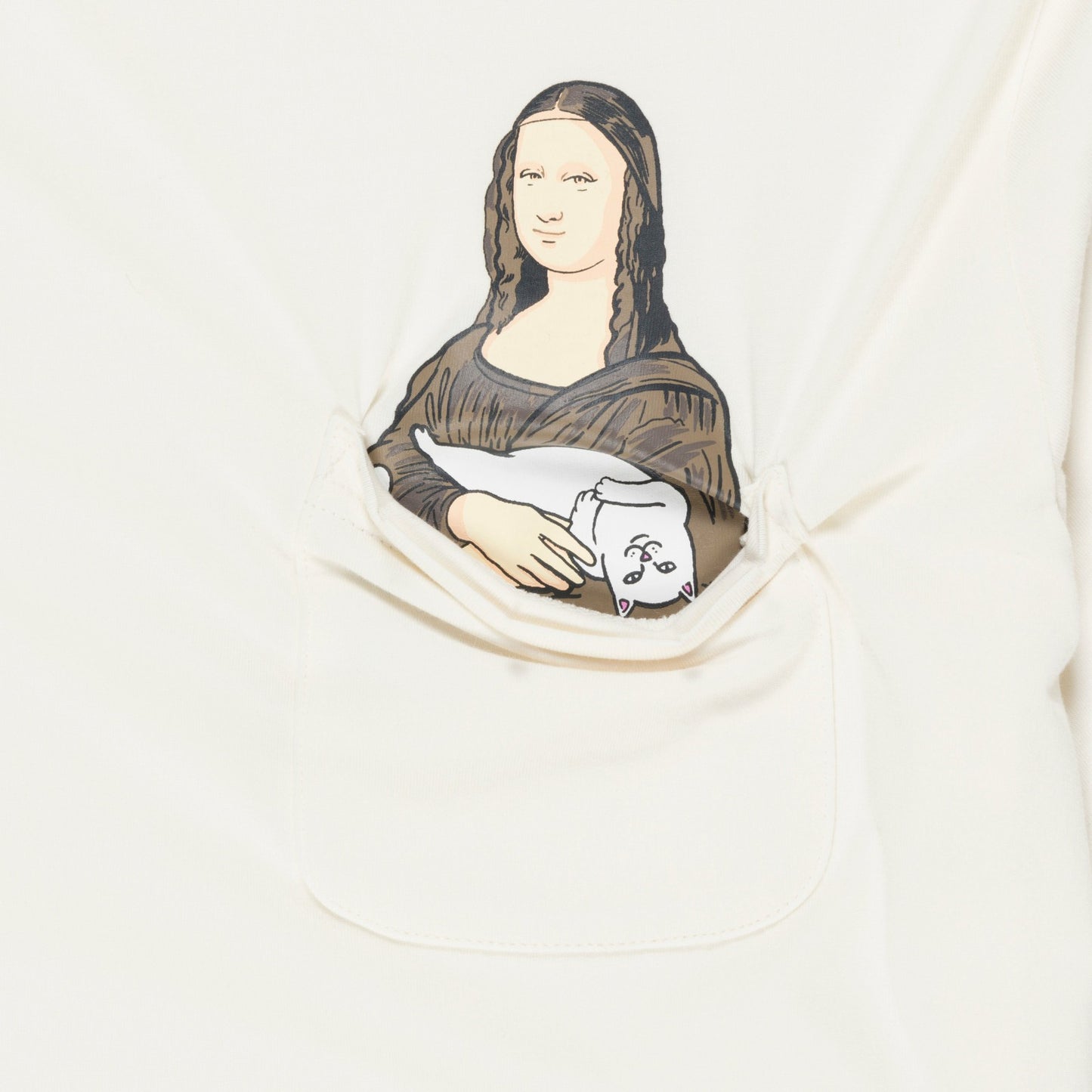 Nermalisa Pocket Tee (Bone) - Ripndip