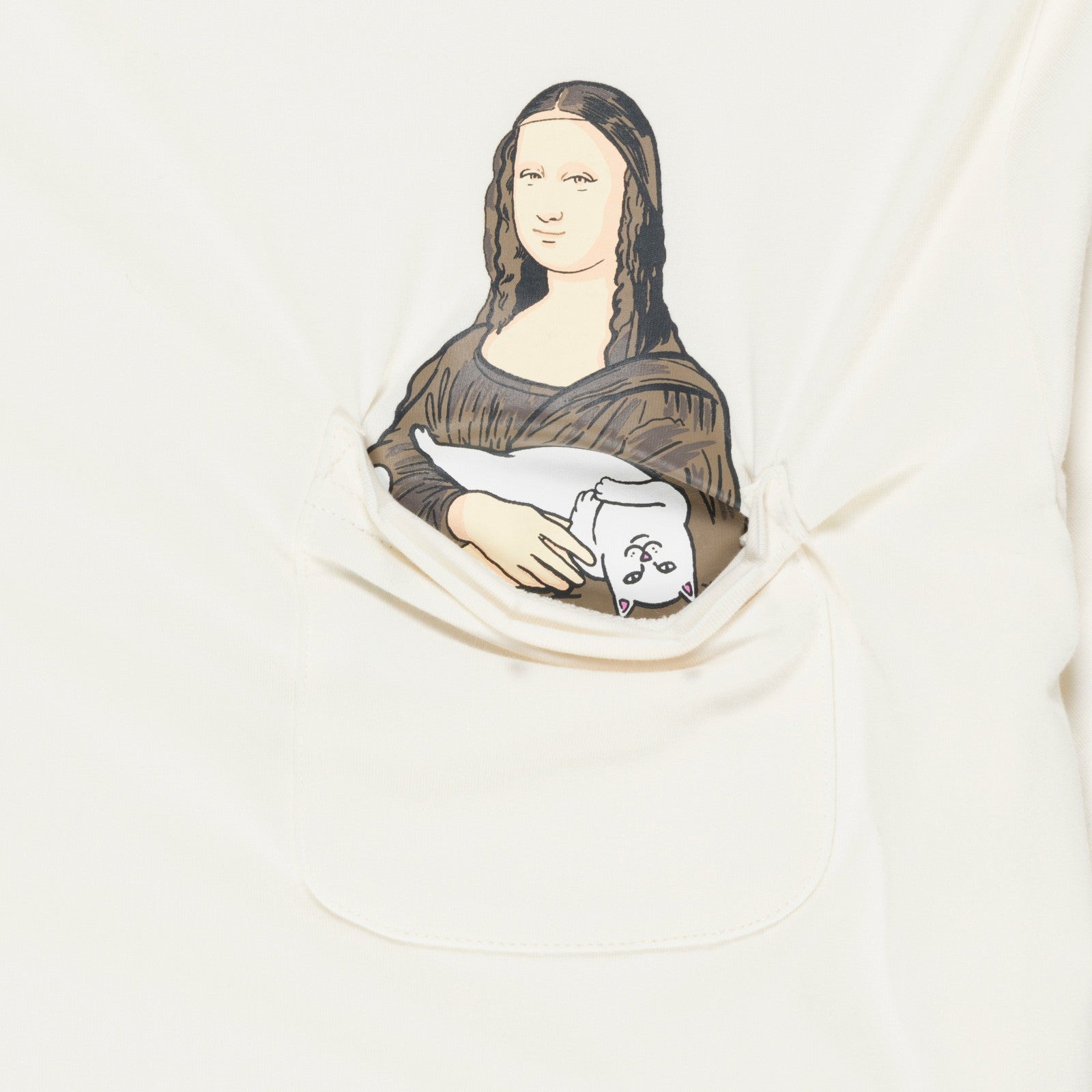 Nermalisa Pocket Tee (Bone) - Ripndip