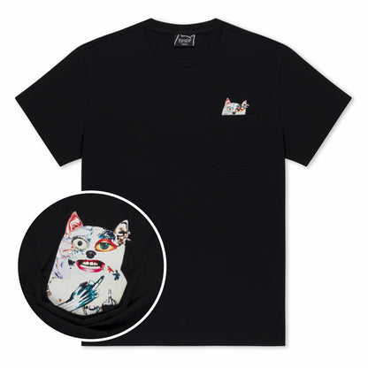 Lord Nermal Collage Pocket Tee (Black) - Ripndip