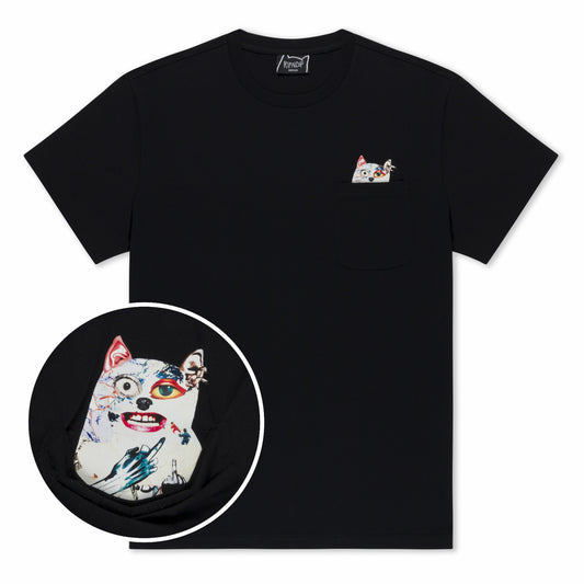 Lord Nermal Collage Pocket Tee (Black) - Ripndip