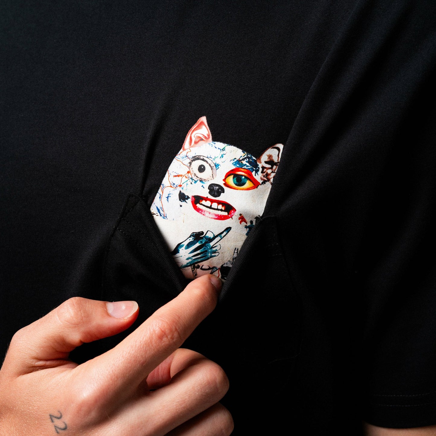 Lord Nermal Collage Pocket Tee (Black) - Ripndip