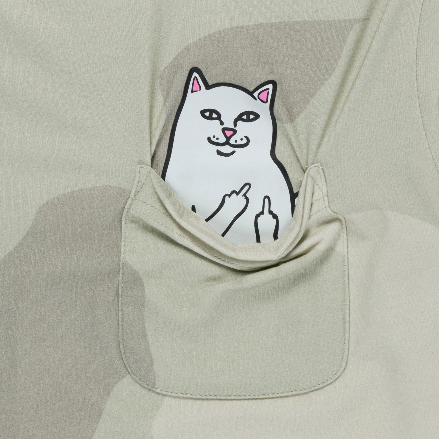 Lord Nermal Pocket Tee (Bone Graffiti Camo) - Ripndip