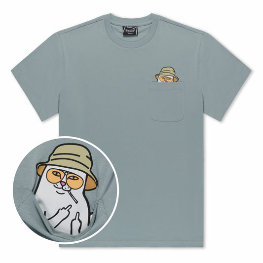 Nermal S Thompson Pocket Tee (Silver Blue) - Ripndip
