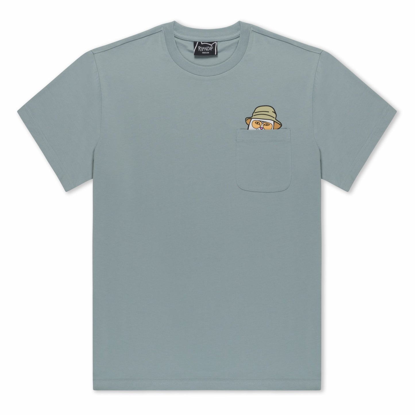 Nermal S Thompson Pocket Tee (Silver Blue) - Ripndip