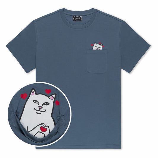Nermal Loves Pocket Tee (Slate) - Ripndip