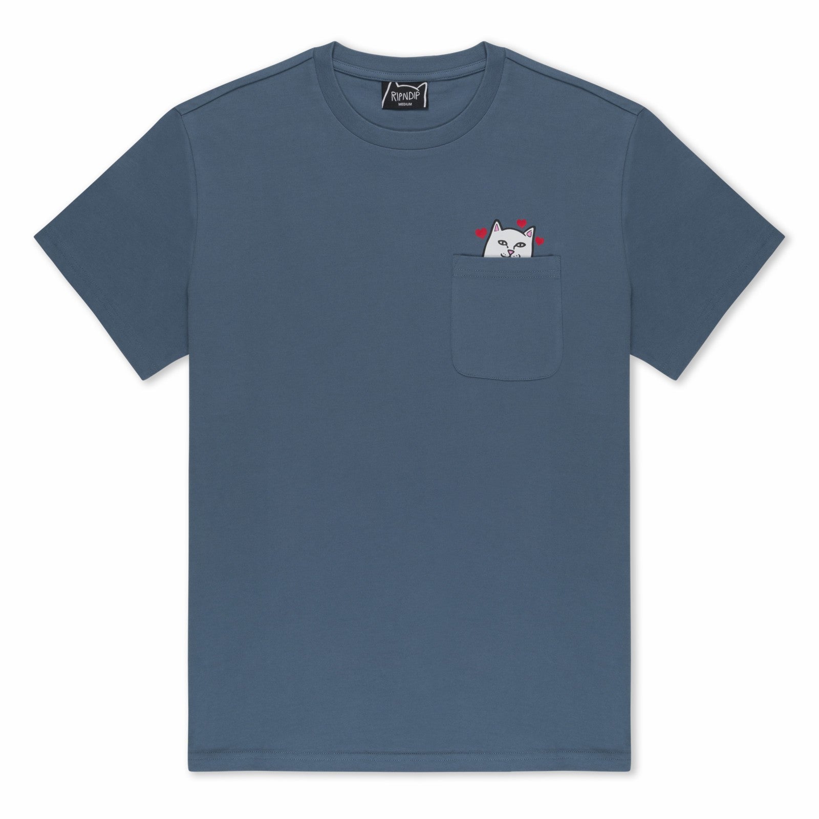 Nermal Loves Pocket Tee (Slate) - Ripndip
