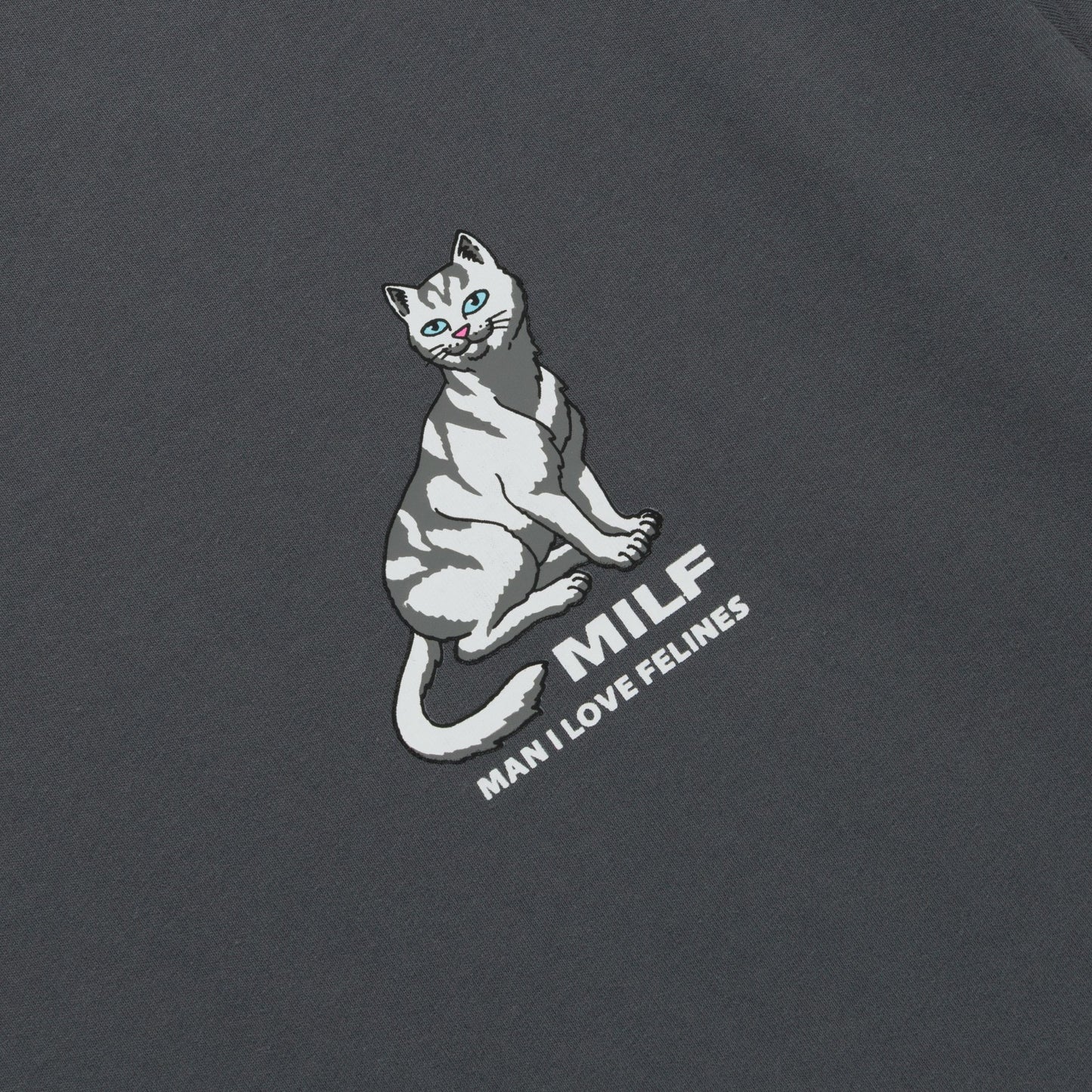 Man I Love Felines Tee (Charcoal) - Ripndip