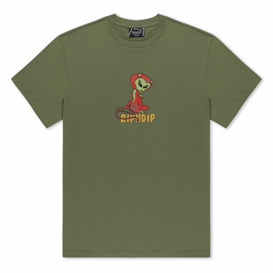Devil Alien Tee (Dusty Forest) - Ripndip