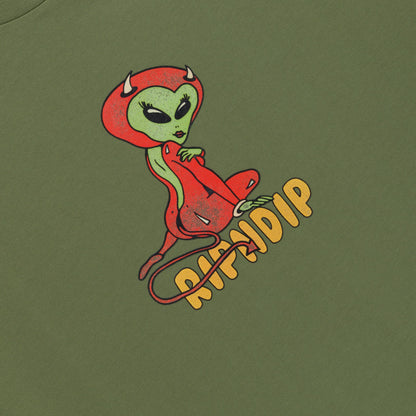 Devil Alien Tee (Dusty Forest) - Ripndip