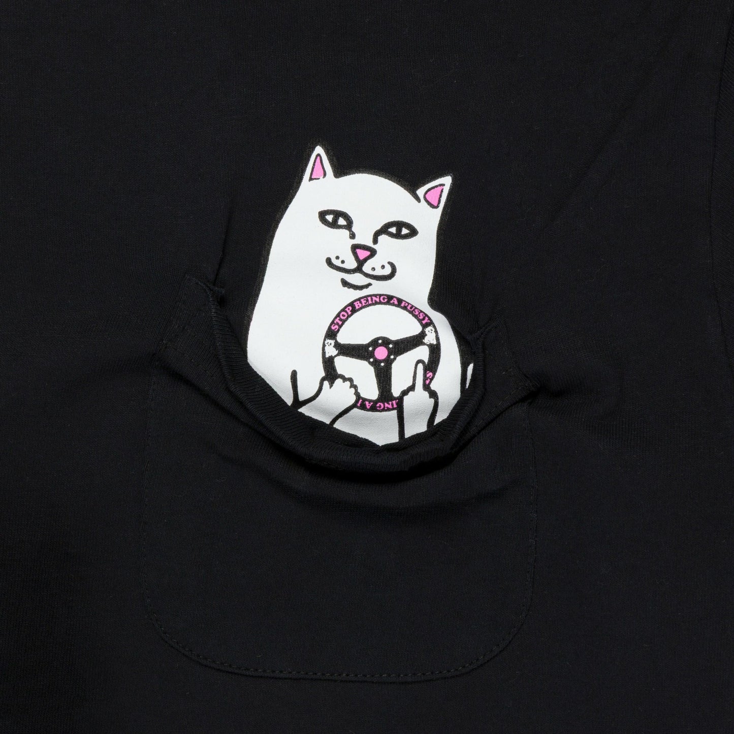 Ripndip x NRG Lord Nermal Pocket Tee (Black) - Ripndip