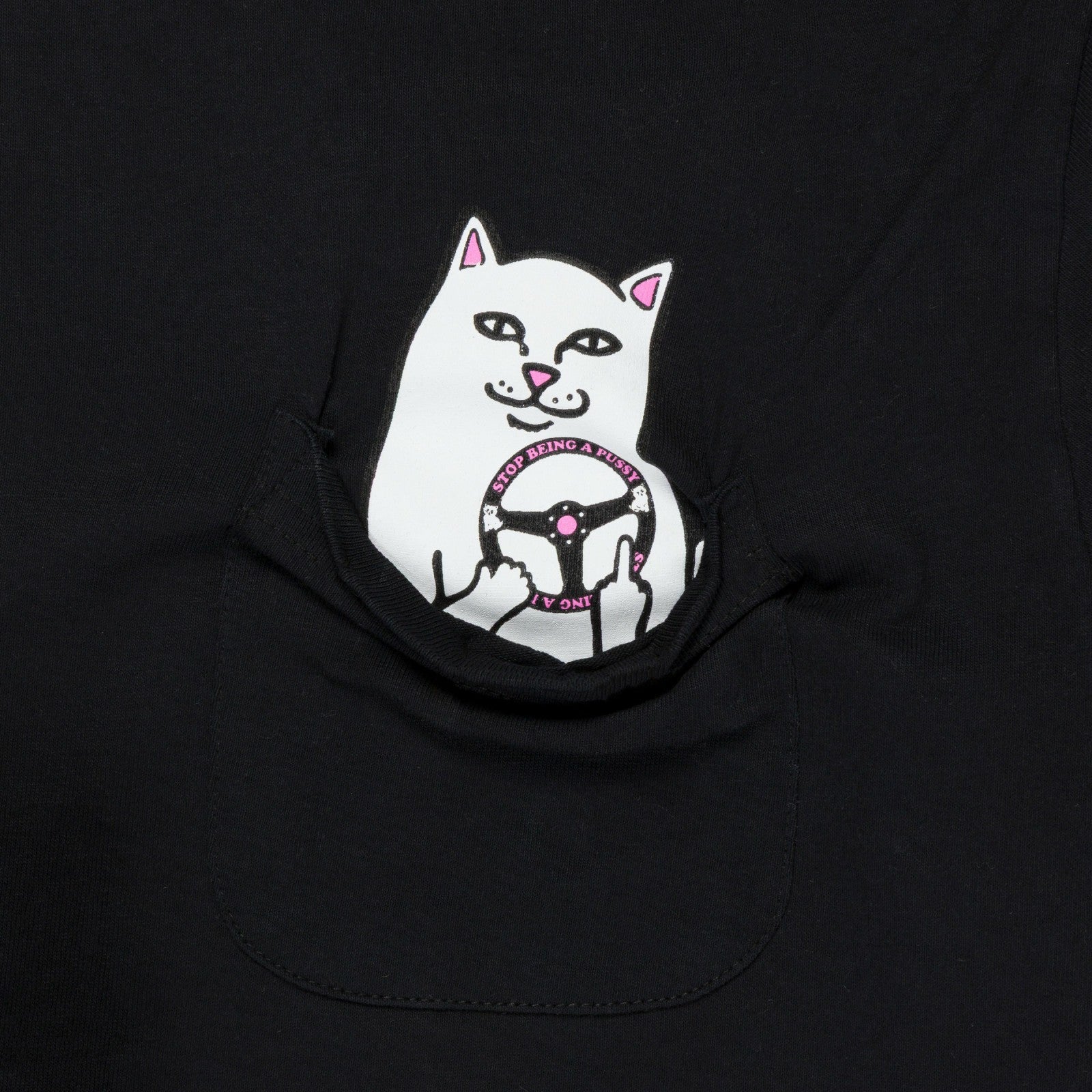 Ripndip x NRG Lord Nermal Pocket Tee (Black) - Ripndip